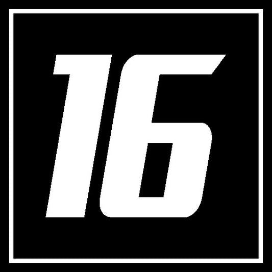 Pegatina vehículo Numero cuadrado (Personalizado)